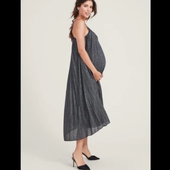 Hatch The Veronika Metallic Midi Dress 1 (4/6; S/M) NWT - Picture 2 of 11